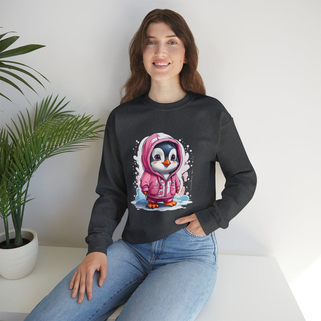 Penguin Unisex Heavy Blend™ Crewneck Sweatshirt - Wave Fusions