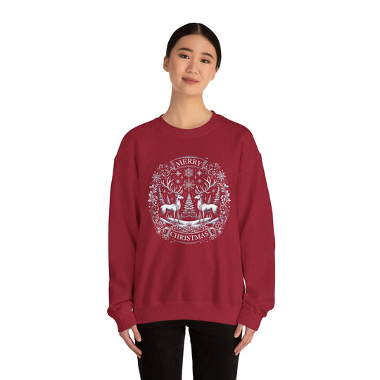 Woodland Reindeer Christmas Elegance Unisex Sweatshirt