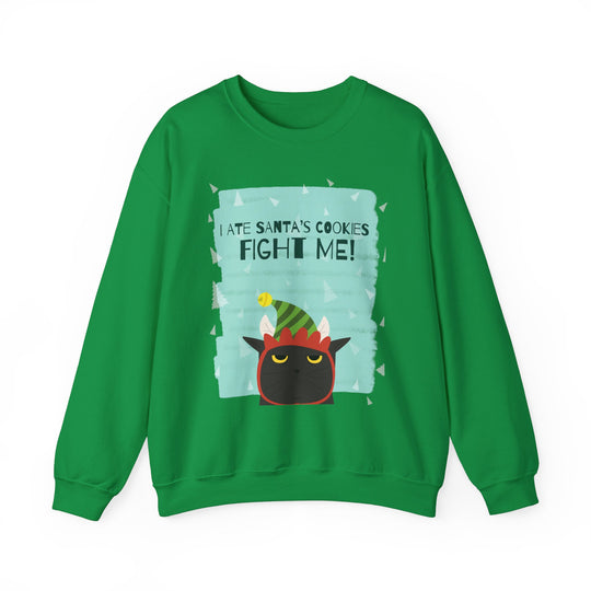 I Ate Santa's Cookies Funny Cat Sweatshirt