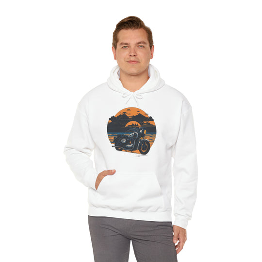 Vintage Bike Unisex Heavy Blend™ Hooded Sweatshirt - Wave Fusions