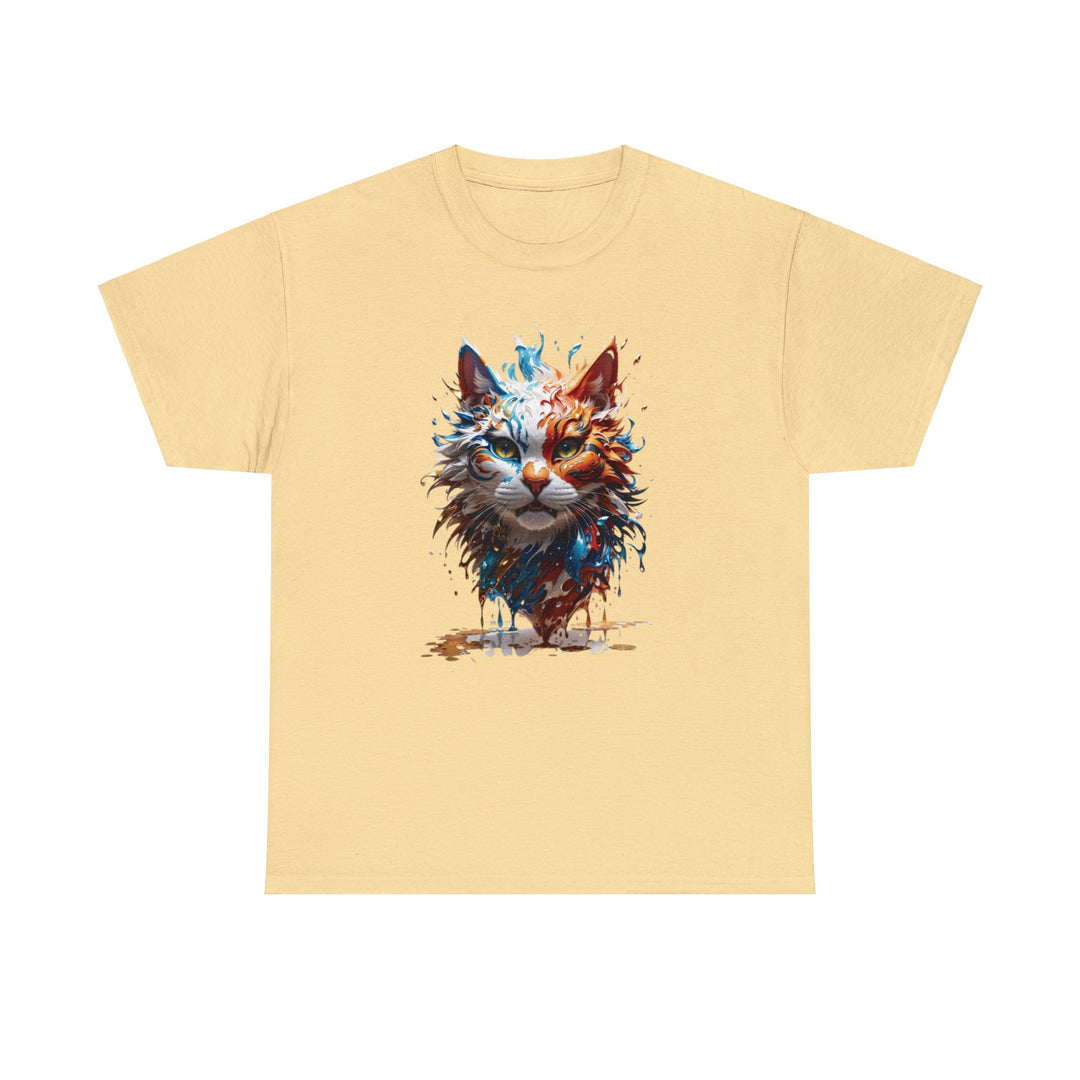 Marine Meow Aqua Purr T-shirt - Cat Splash