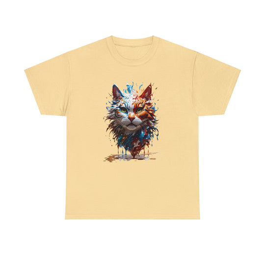 Marine Meow Aqua Purr T-shirt - Cat Splash