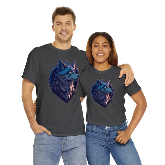 Lone Wolf Majesty T-shirt - Vibrant Wilderness