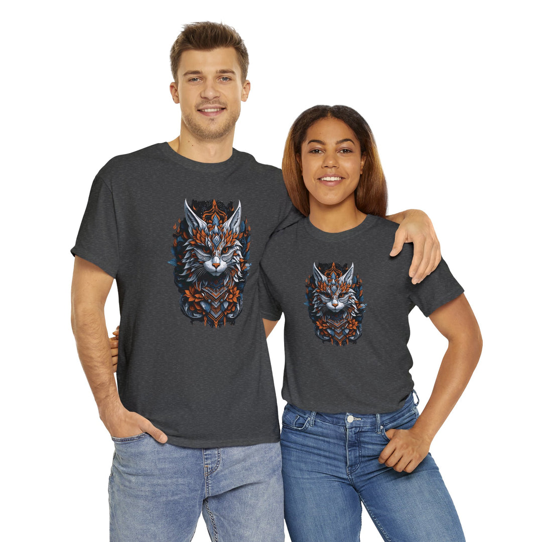 Tribal Majesty Cat Spirit T-shirt - Ancient Spirit Series