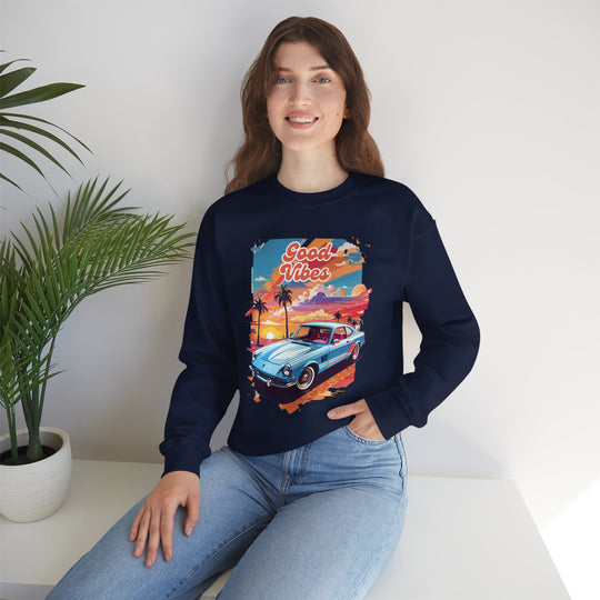 Vintage Ride Good Vibes Sweatshirt-  Easy Rider Fashion