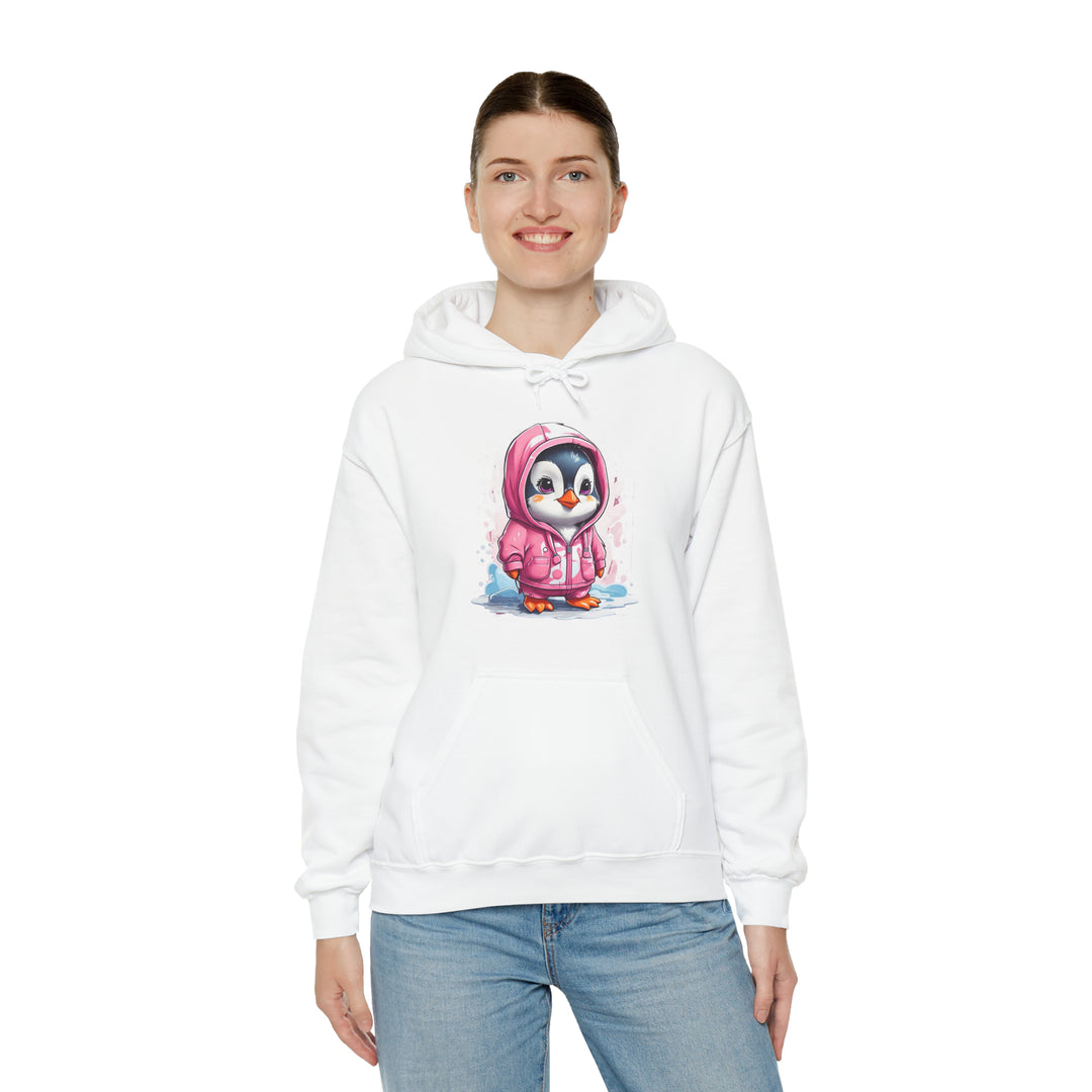 Penguin Unisex Heavy Blend™ Hooded Sweatshirt - Wave Fusions