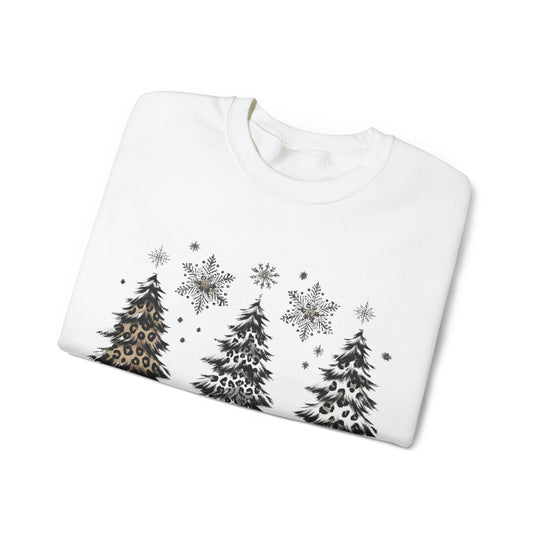 Snow Merry Christmas tree Unisex Sweatshirt - Wave Fusions