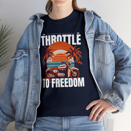 Throttle To Freedom Unisex T Shirt - Wave Fusions