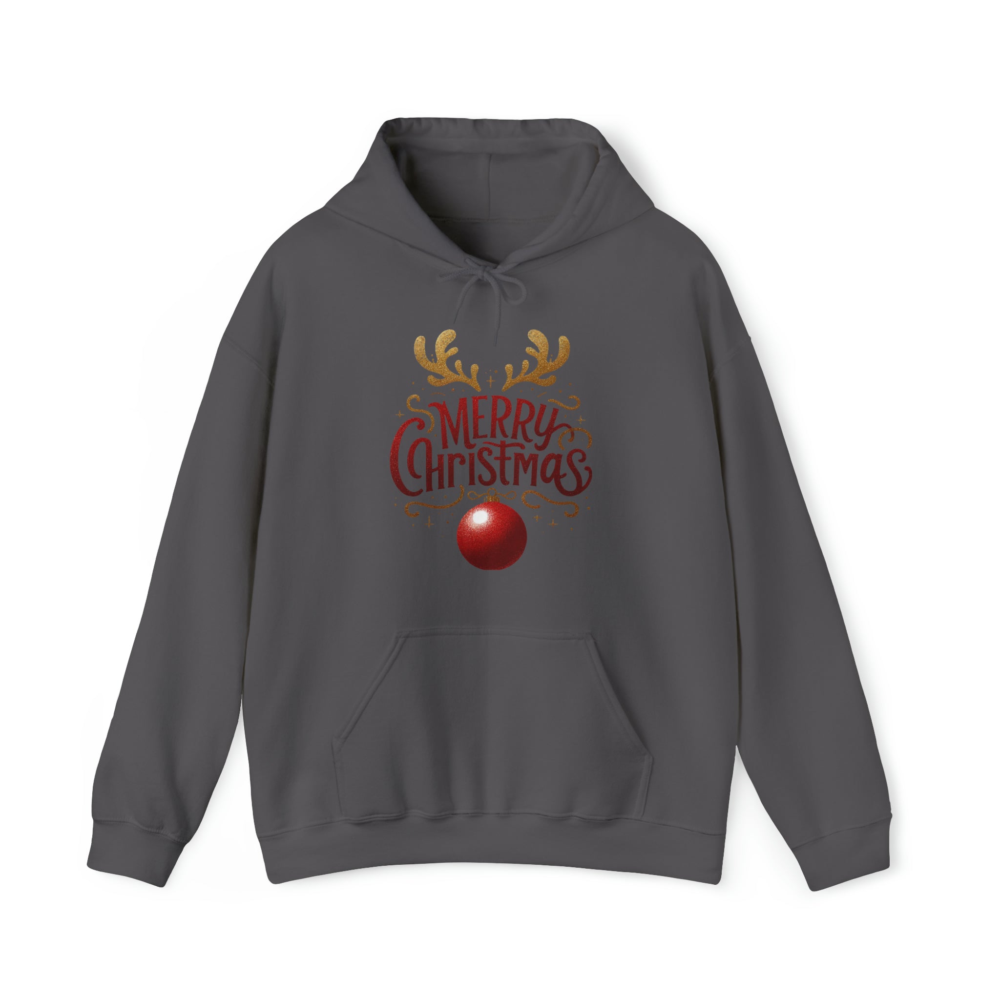 Deer Antlers Merry Christmas Unisex Hoodie - Wave Fusions