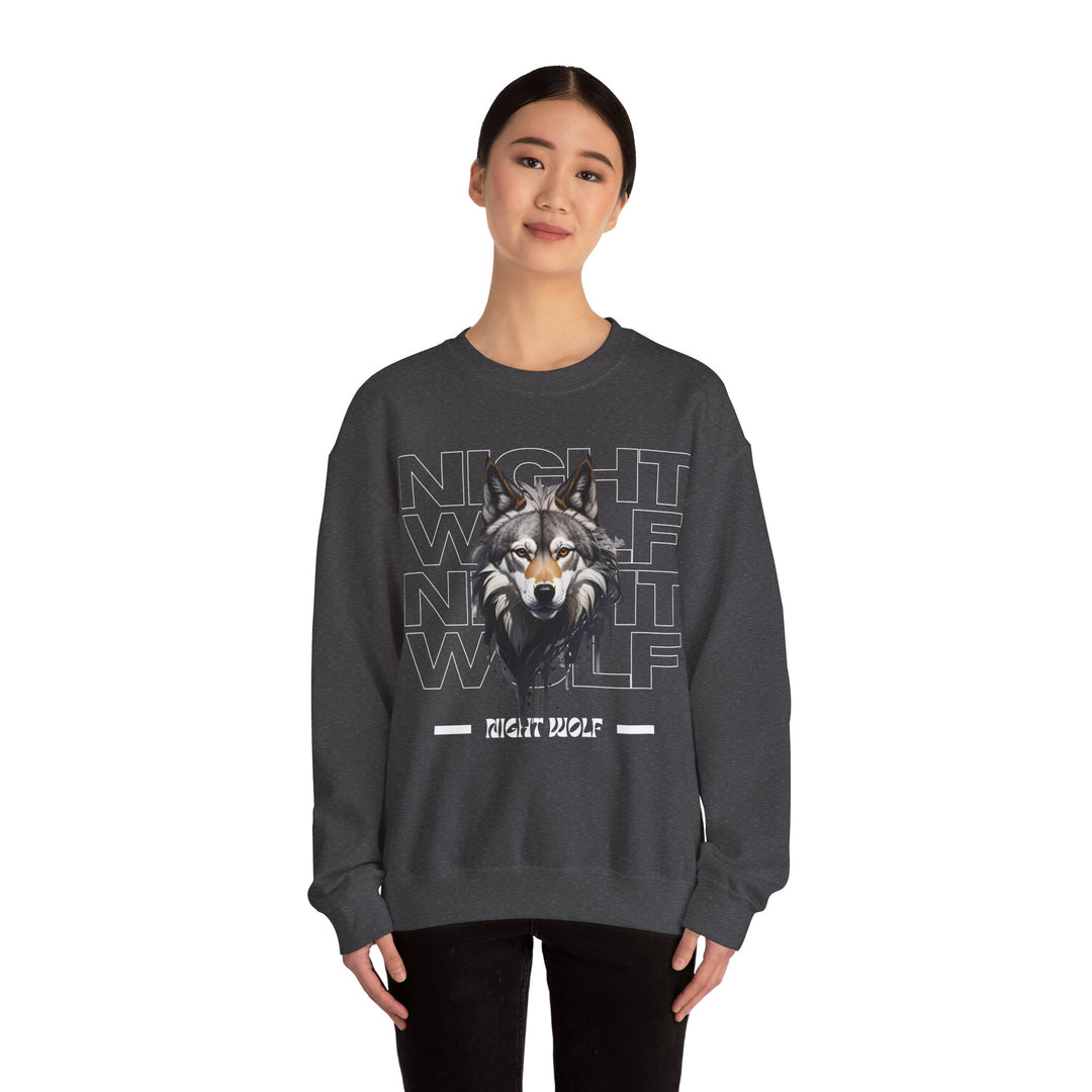 Lone Night Wolf Sweatshirt - After Dark Style