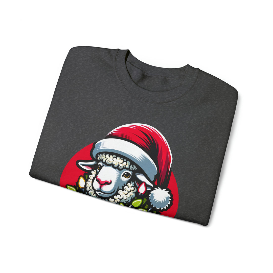 Sheep Christmas Lights Unisex Sweatshirt - Wave Fusions