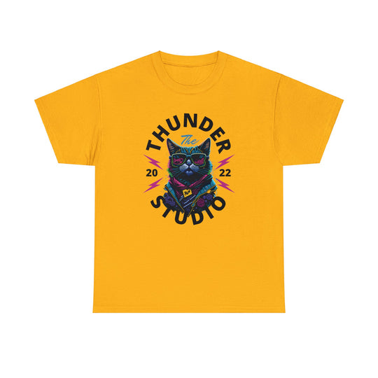 Thunder Studio Cat T-Shirt - DJ Cat Vibe