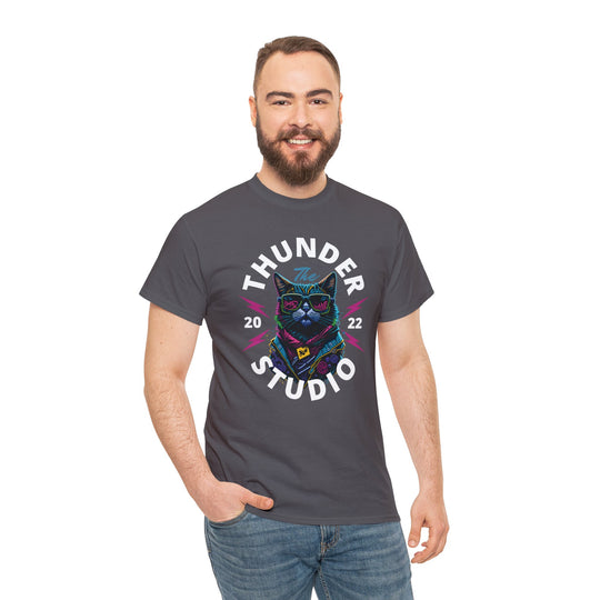 Thunder Studio Cat T-Shirt - DJ Cat Vibe