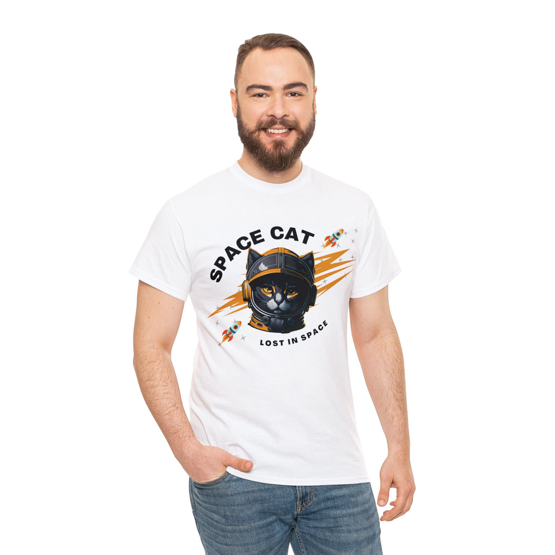 Space Cat Astronaut T-Shirt - Lost In Space