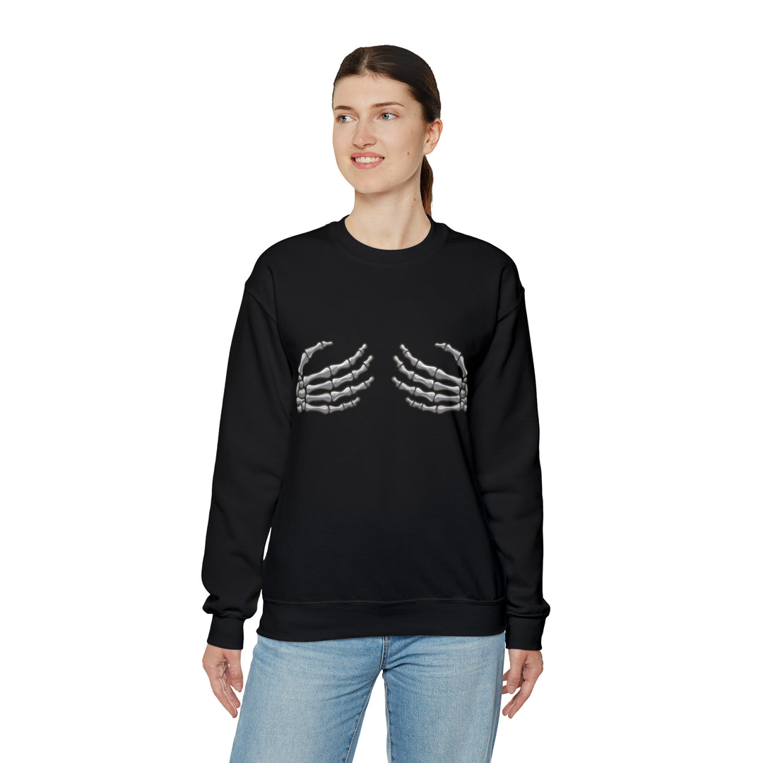 Skeleton Hands Unisex Heavy Blend™ Crewneck Sweatshirt - Wave Fusions