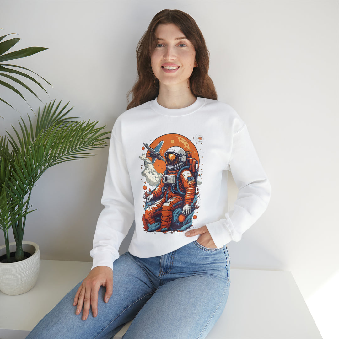 Retro Astronaut Unisex Sweatshirt - Wave Fusions