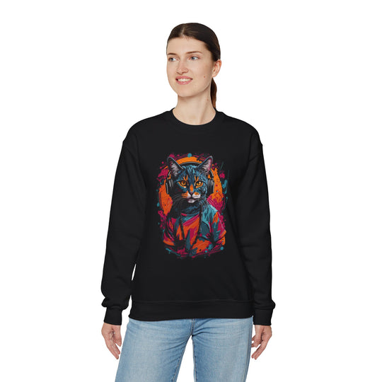 Rhythm and Purr Cat Sweatshirt - Tune In Style