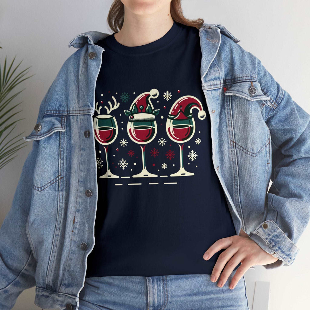 Holiday Cheer Wine Glasses Unisex T Shirt