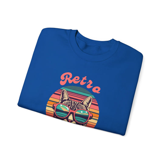 Cool Cat Retro Vibes Sweatshirt - Retro Radiance Edition