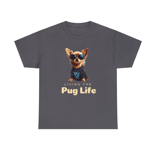 Pug Attitude T-shirt - Living The Pug Life