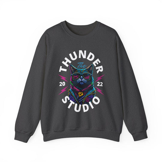 Thunder Studio Cat Sweatshirt - DJ Cat Vibe