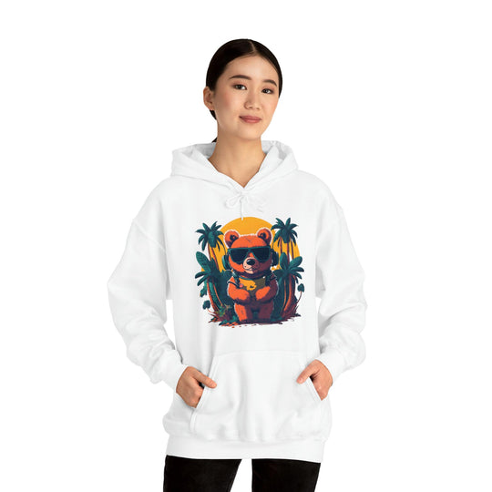 Brown Bear Heavy Blend™ Hooded Sweatshirt - Wave Fusions