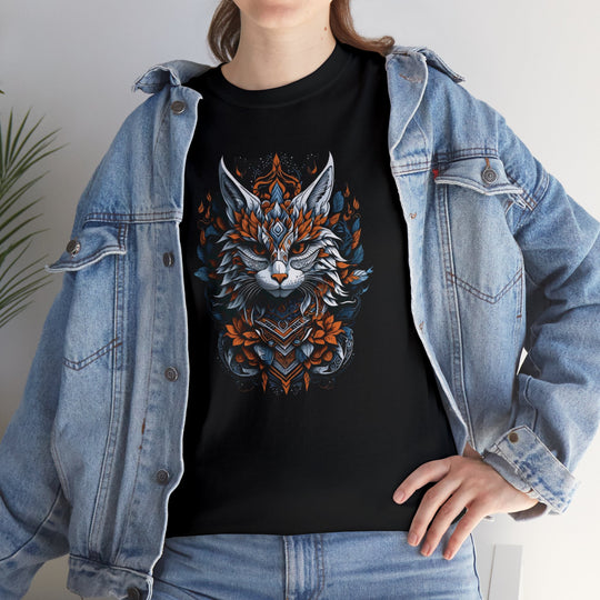 Tribal Majesty Cat Spirit T-shirt - Ancient Spirit Series