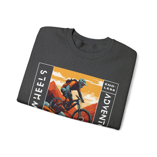 Two Wheels Endless Adventure Unisex Sweatshirt - Wave Fusions