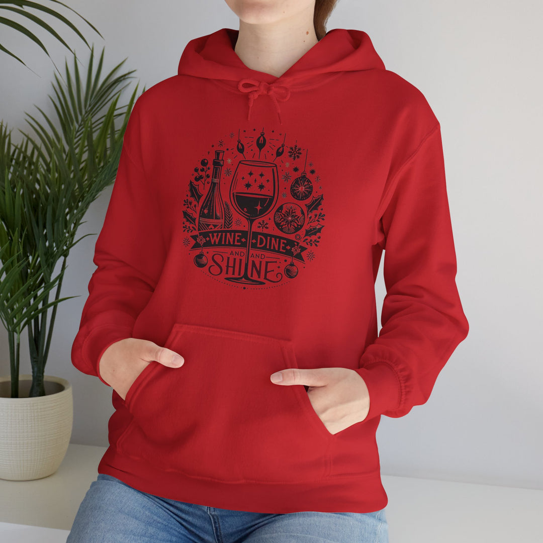 Wine, Dine And Shine Unisex Hoodie - Wave Fusions