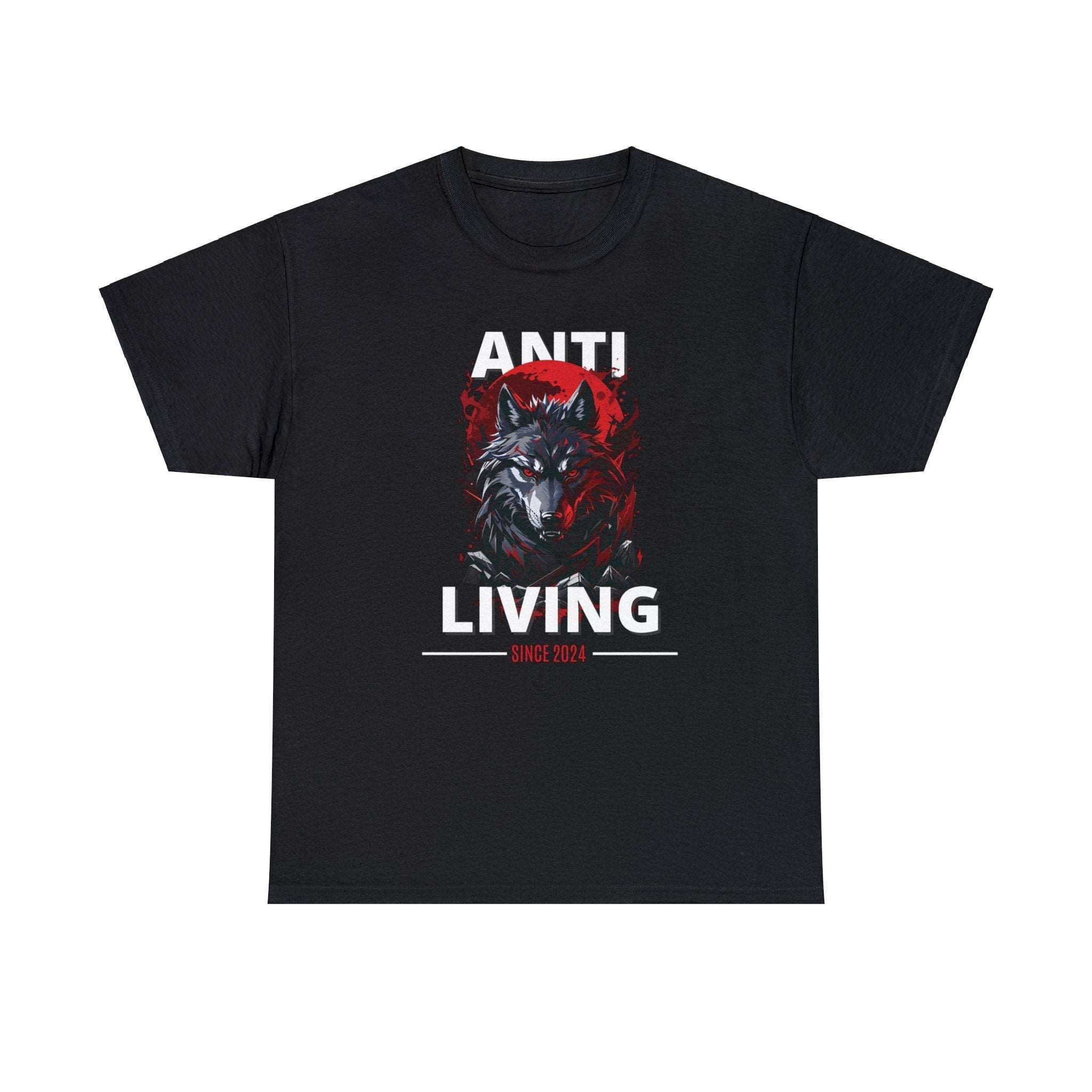 Anti-Living Wolf T-shirt - Dark Rebel Attire