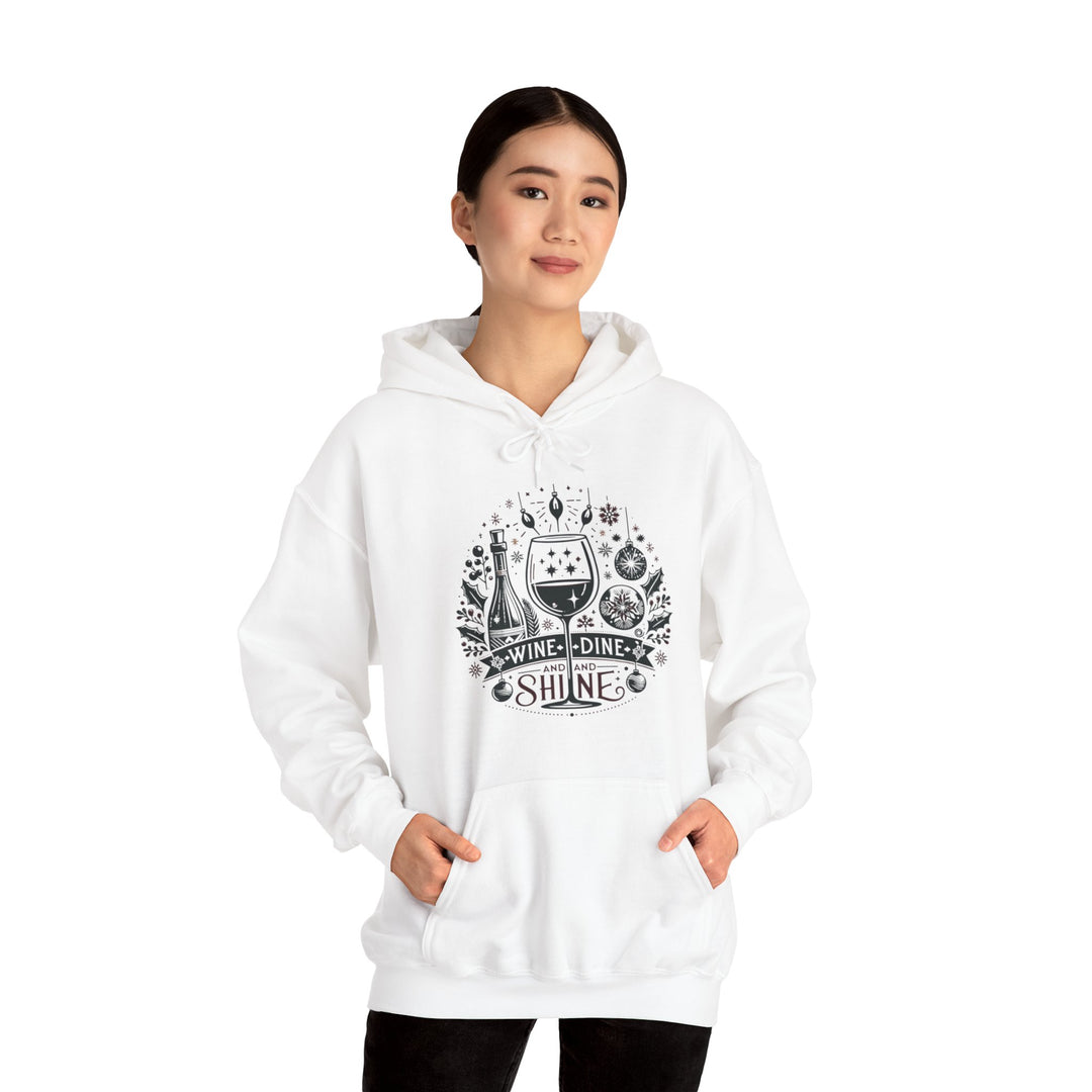 Wine, Dine And Shine Unisex Hoodie - Wave Fusions