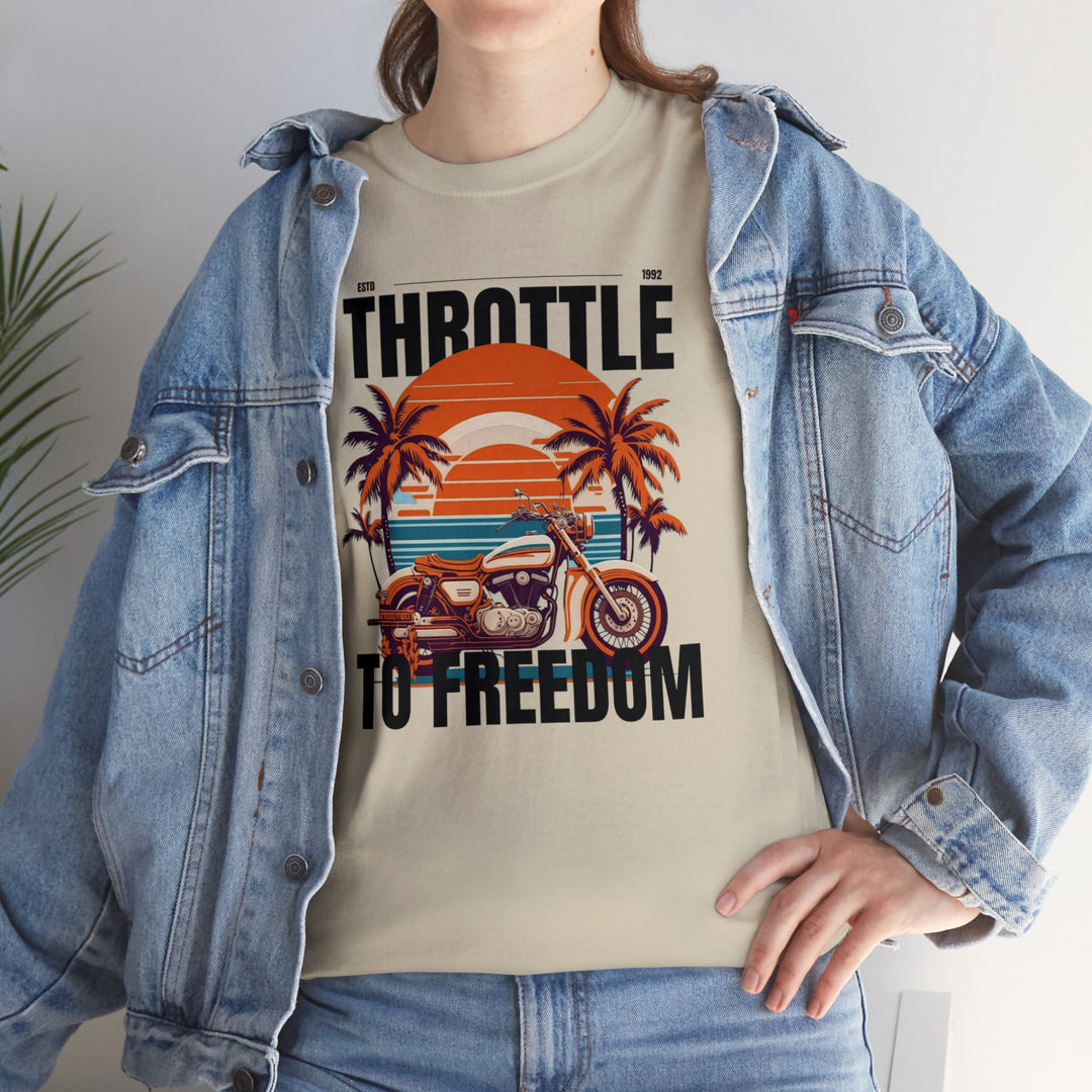 Throttle To Freedom Unisex T Shirt - Wave Fusions