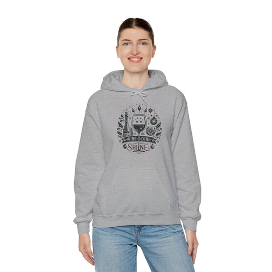 Wine, Dine And Shine Unisex Hoodie - Wave Fusions