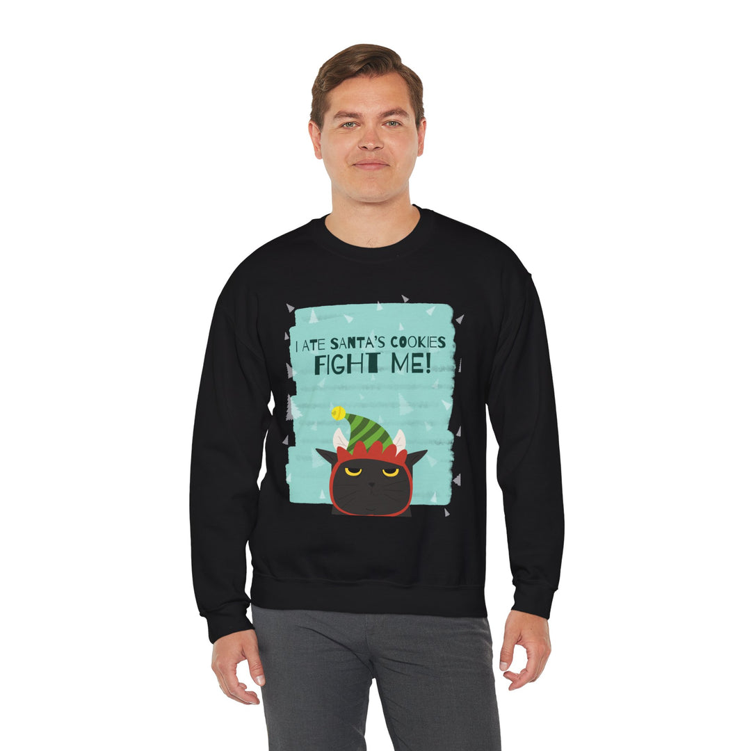 I Ate Santa's Cookies Funny Cat Sweatshirt