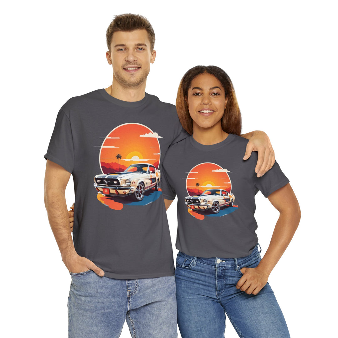 Sunset Muscle Car T-Shirt - Muscle Car Edition