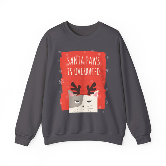 Grumpy Santa Paws Holiday Cat Sweatshirt