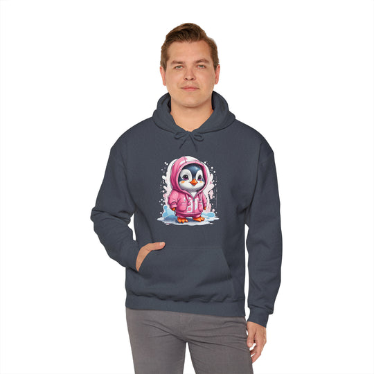 Penguin Unisex Heavy Blend™ Hooded Sweatshirt - Wave Fusions