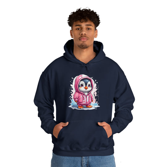 Penguin Unisex Heavy Blend™ Hooded Sweatshirt - Wave Fusions