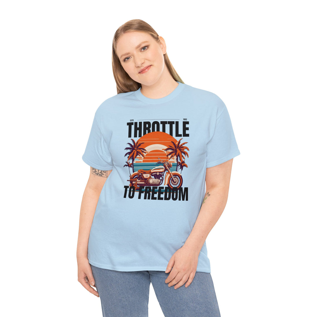 Throttle To Freedom Unisex T Shirt - Wave Fusions