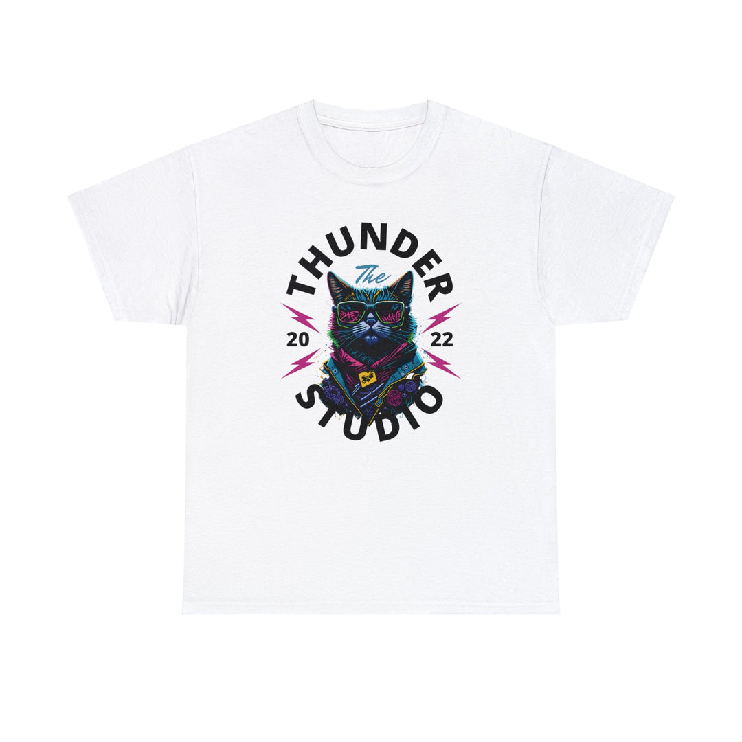 Thunder Studio Cat T-Shirt - DJ Cat Vibe