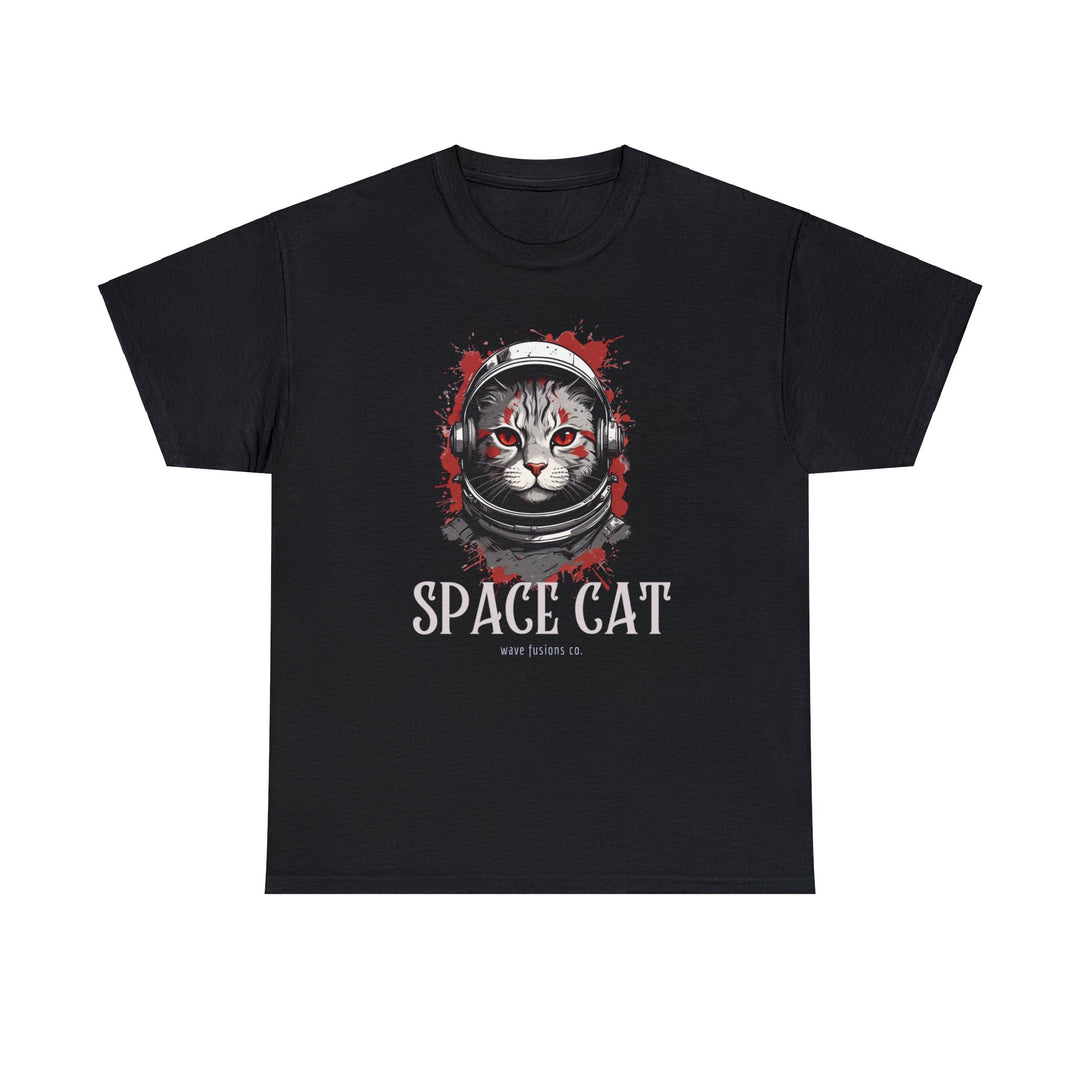 Cosmic Cat Spacewalk Astronaut T-shirt