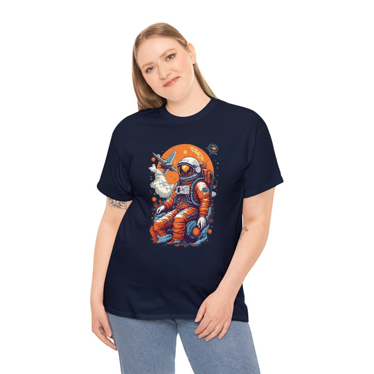 Retro Astronaut Unisex T Shirt - Wave Fusions