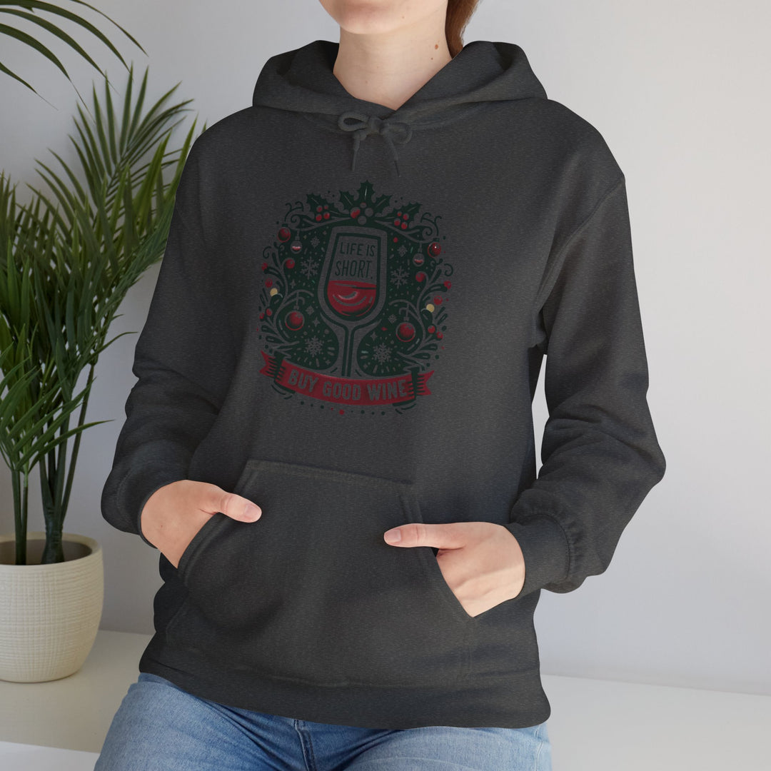 Buy Good Wine Unisex Hoodie - Wave Fusions