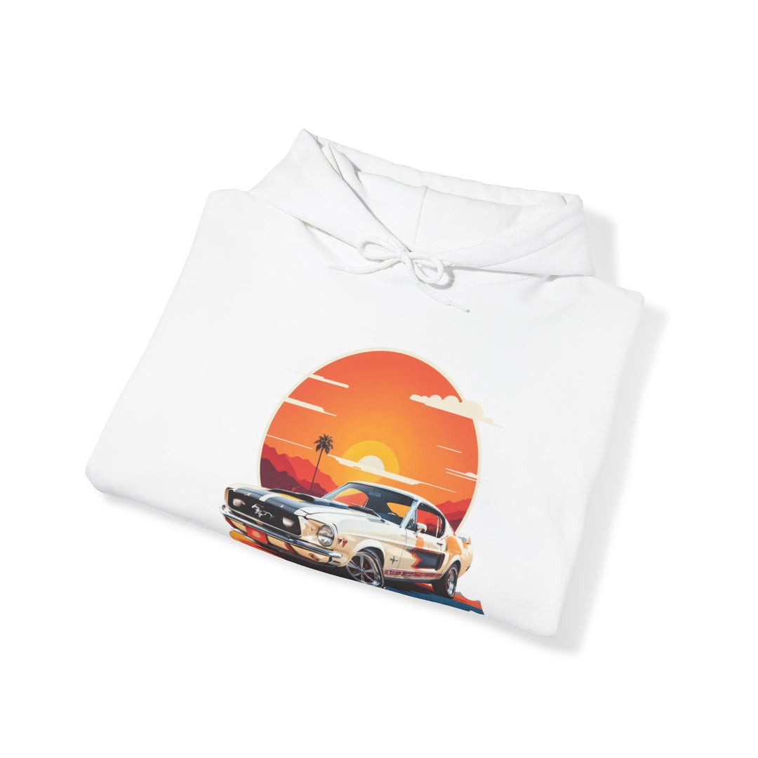 Sunset Muscle Car Hoodie - Muscle Car Edition