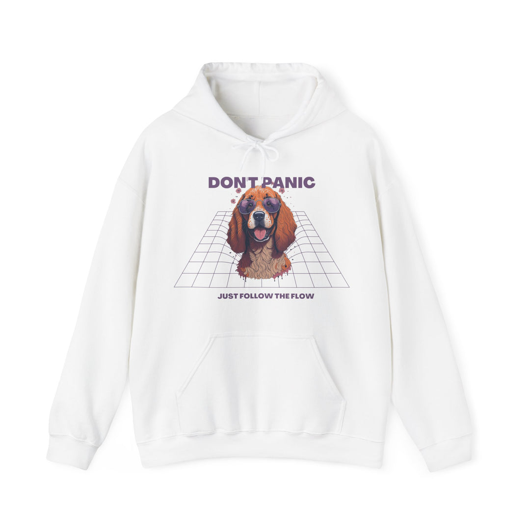 Don't Panic Just Follow The Flow Dog  Hoodie - Chill Wear