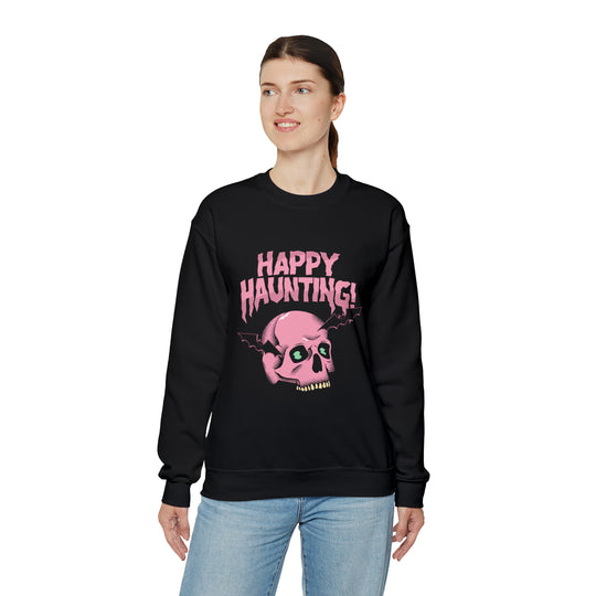 Happy Haunting Unisex Heavy Blend™ Crewneck Sweatshirt - Wave Fusions