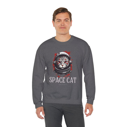 Cosmic Cat Spacewalk Astronaut Sweatshirt