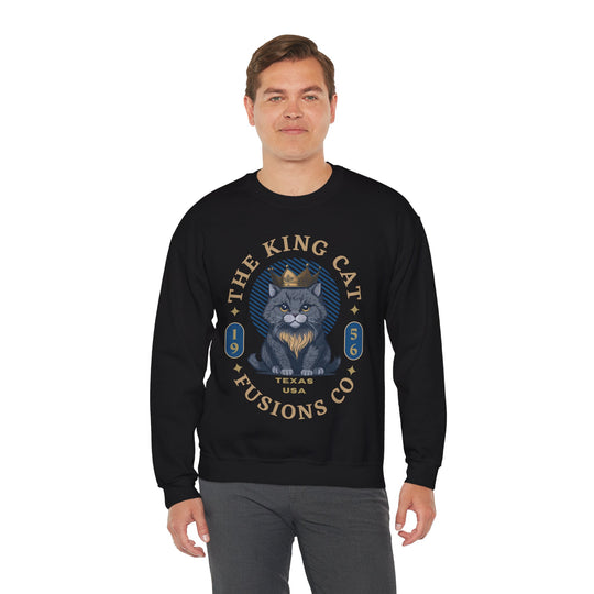 The King Cat Sweatshirt - Royal Feline Series