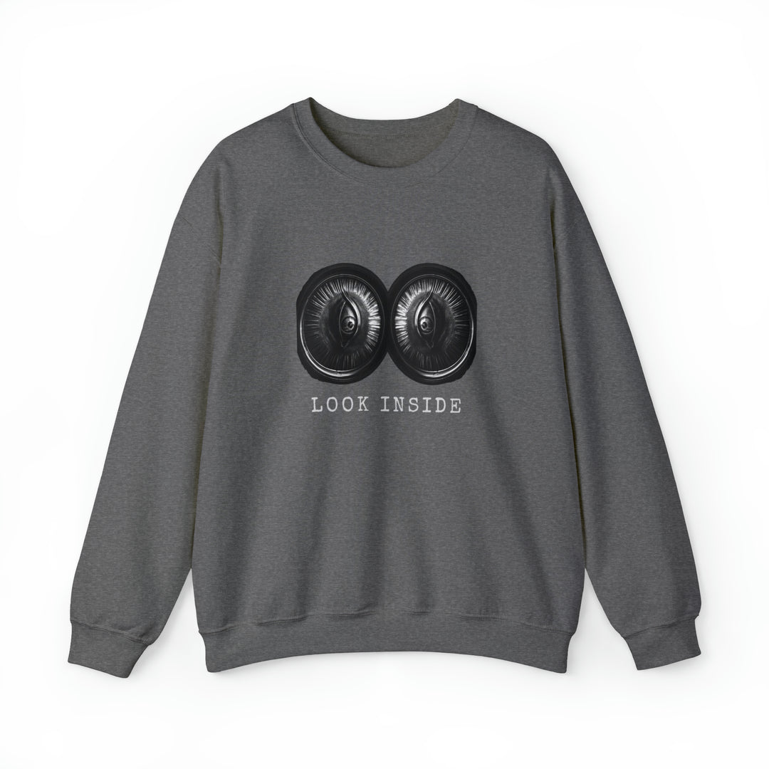 Look Inside Unisex Heavy Blend™ Crewneck Sweatshirt - Wave Fusions