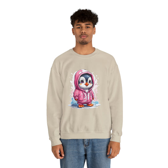 Penguin Unisex Heavy Blend™ Crewneck Sweatshirt - Wave Fusions